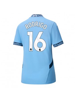 Manchester City Rodri Hernandez #16 Zenski Domaci Dres 2024-25 Kratak Rukavima